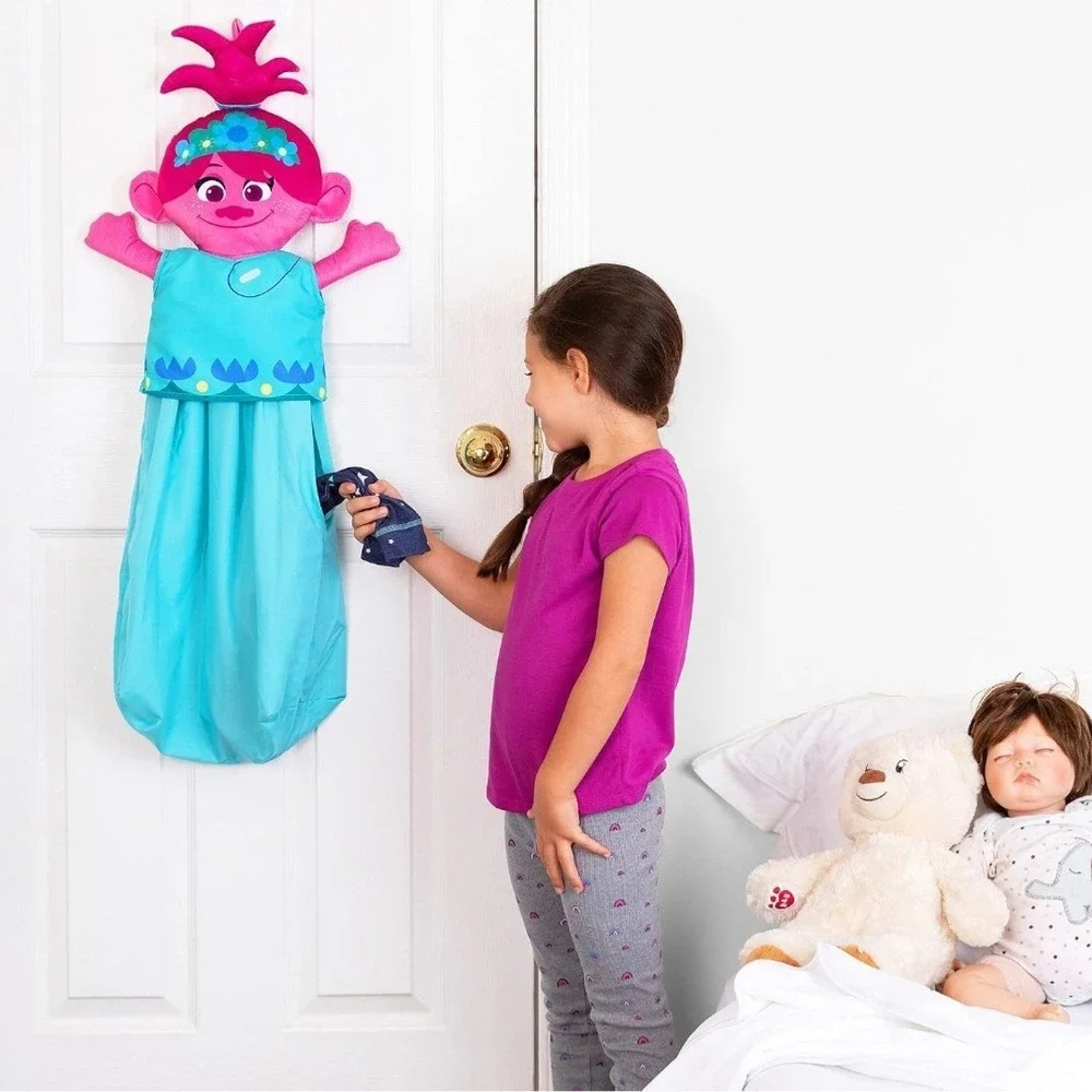DreamWorks Trolls Happy Hamper Bag Kids Laundry Toy Storage Multicolor Medium